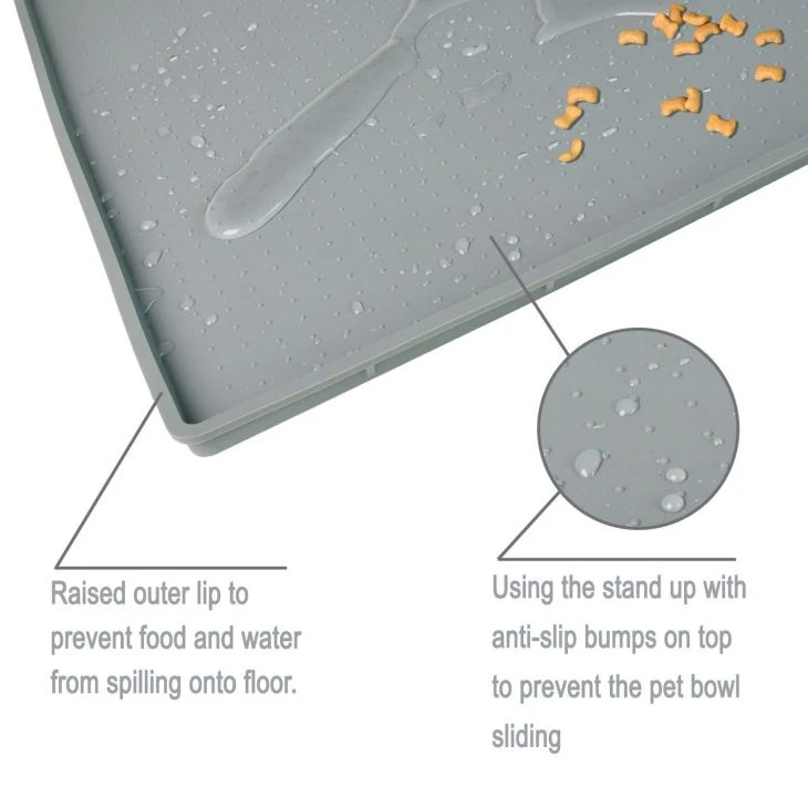 Silicone Feeder Mat Waterproof Pets Food Coaster