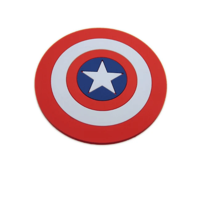 Captain America Fashion Silicone Coaster Coffee Cup Mat