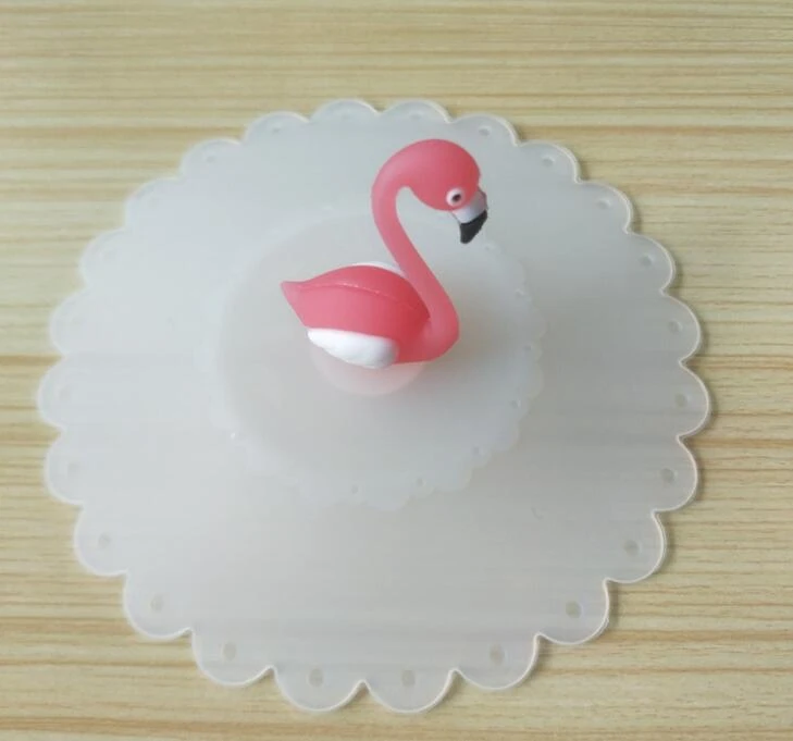 Flamingo Silicone Lids Coffee Water Coffee Cup Cover