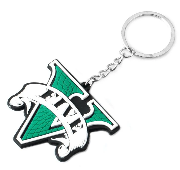 Hot Sell Brand Silicone Keychain Keyring Holders