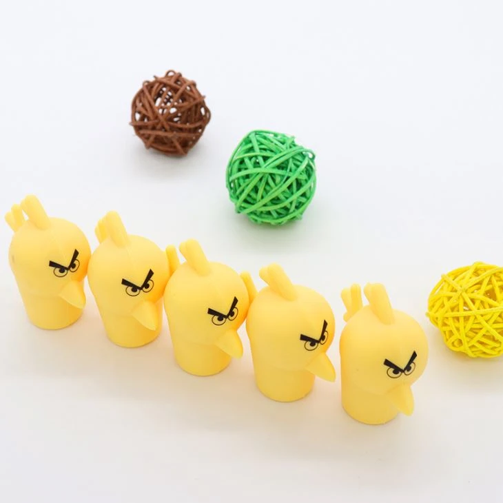 Silicone Cute Angry Bird Glass Whiskey Bottle Bottle Cap