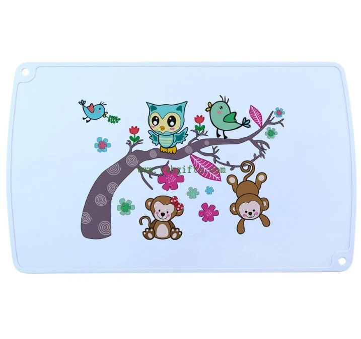 50*30cm Nonslip Portable Baby Silicone Placemat Plate For Kids Soft Table Mat