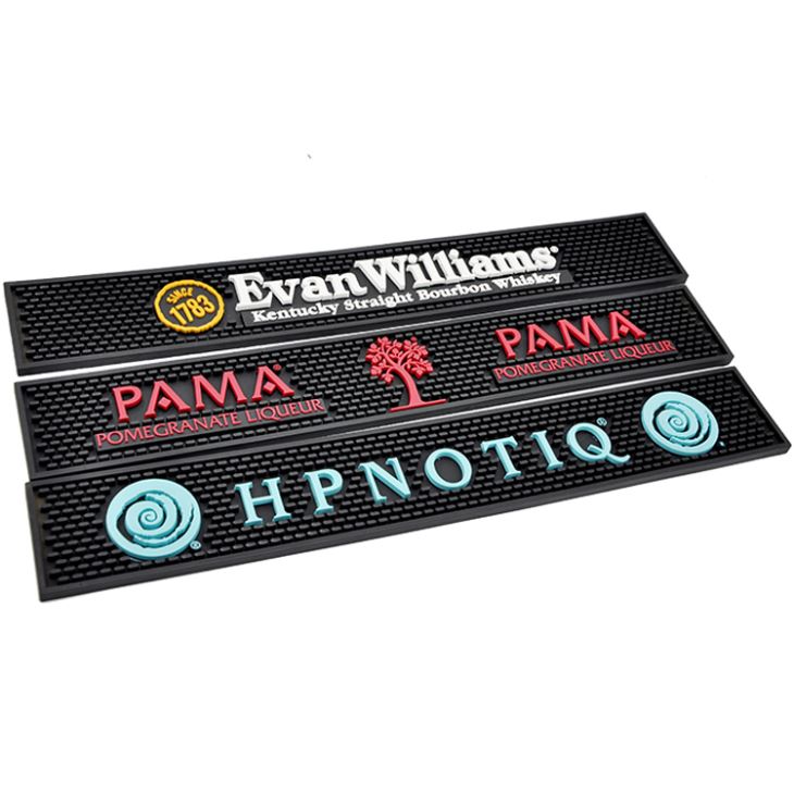 Personalized Rubber PVC Bar Spill Mat For Vodka
