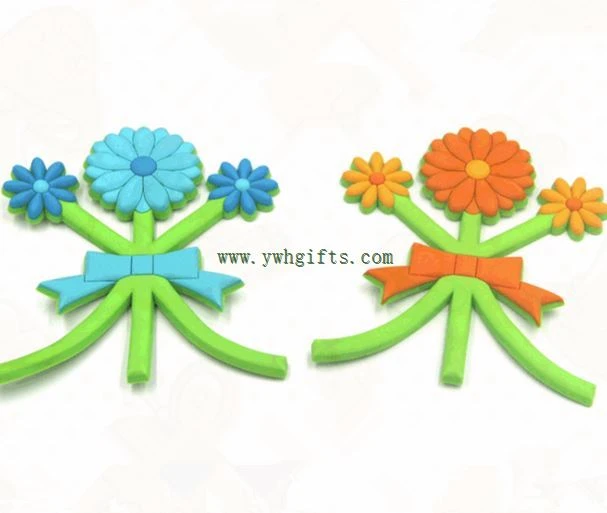2d 3d New Cartoon Pattern Silicone Fridge Magnets