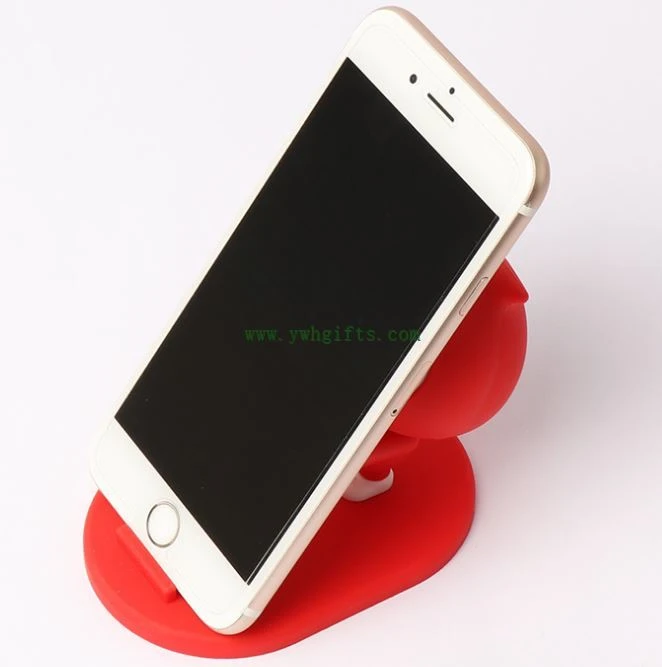 New PVC Soft Silicone 3D Phone Holder Cartoon Adjustable Mobile Phone Holder